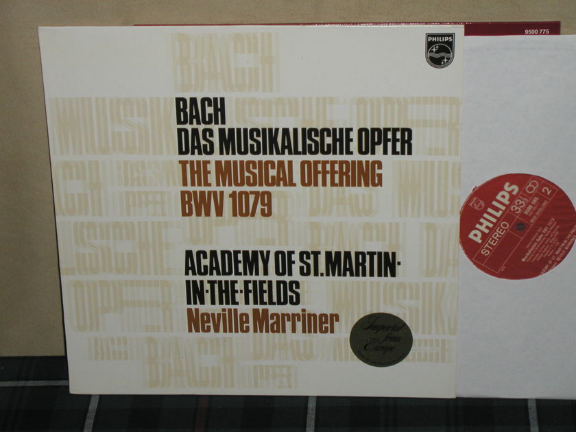 Marriner/AoStMitF - Bach Musical Offering Philips Import LP 9500