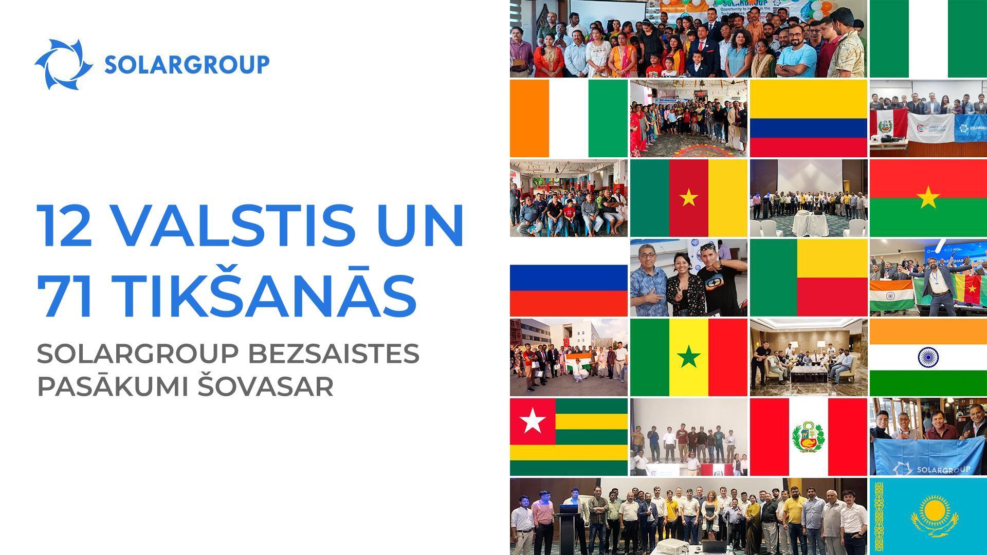 12 valstis un 71 tikšanās: SOLARGROUP bezsaistes pasākumi šovasar