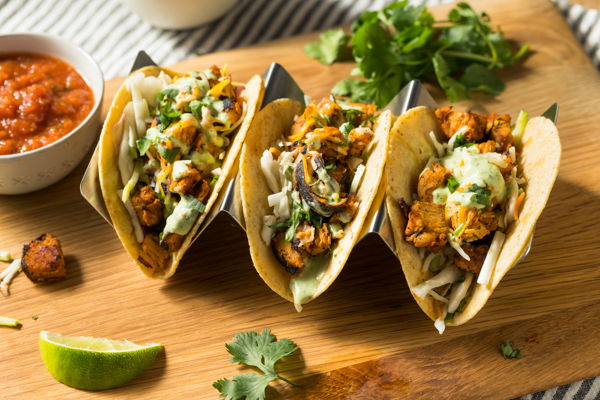Photo of Crispy Chicken Tacos with Fresh Guacamole