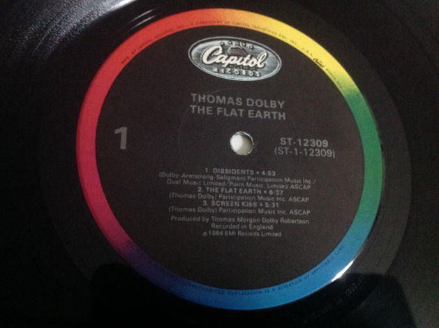 Thomas Dolby - The Flat Earth Capitol Records Vinyl LP ...