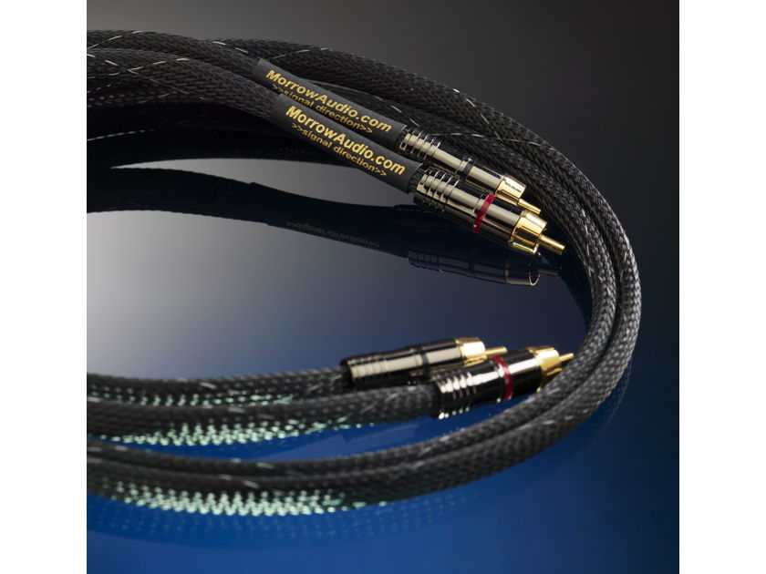 Morrow Audio Solid Core MA3 Interconnect Pair! MA3 Interconnects Rave reviews, 60 day returns