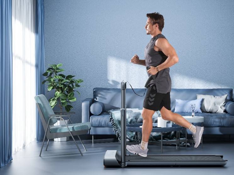 Foldable treadmill for running