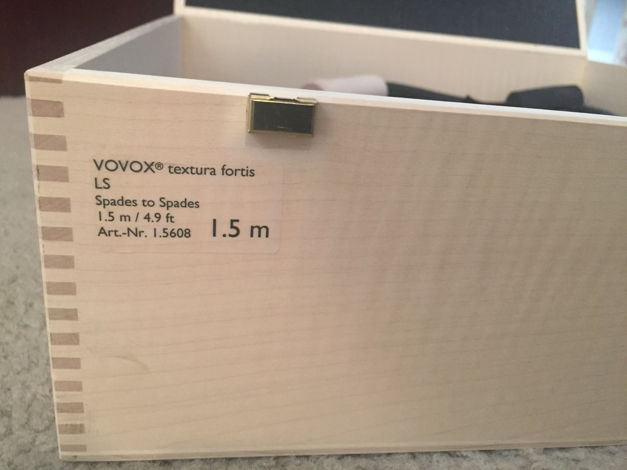Vovox Textura Fortis 1.5m speaker cable Mint customer t...