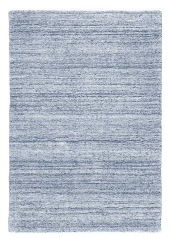 Nordic Blue Loom Knotted Rug Column