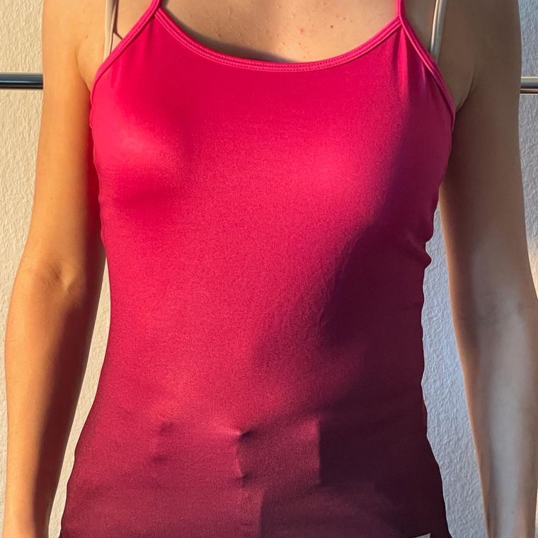 Girly pink sport top