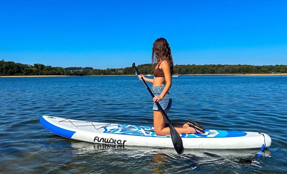 Funwater stand up paddle boards have good quality in Canada beginner paddle boards marketing