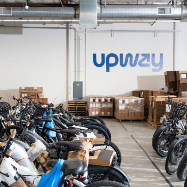 a collection of electric bikes as an upway center