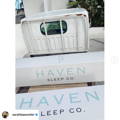 Sarah Baeumler Instagram post of haven mattress boxes
