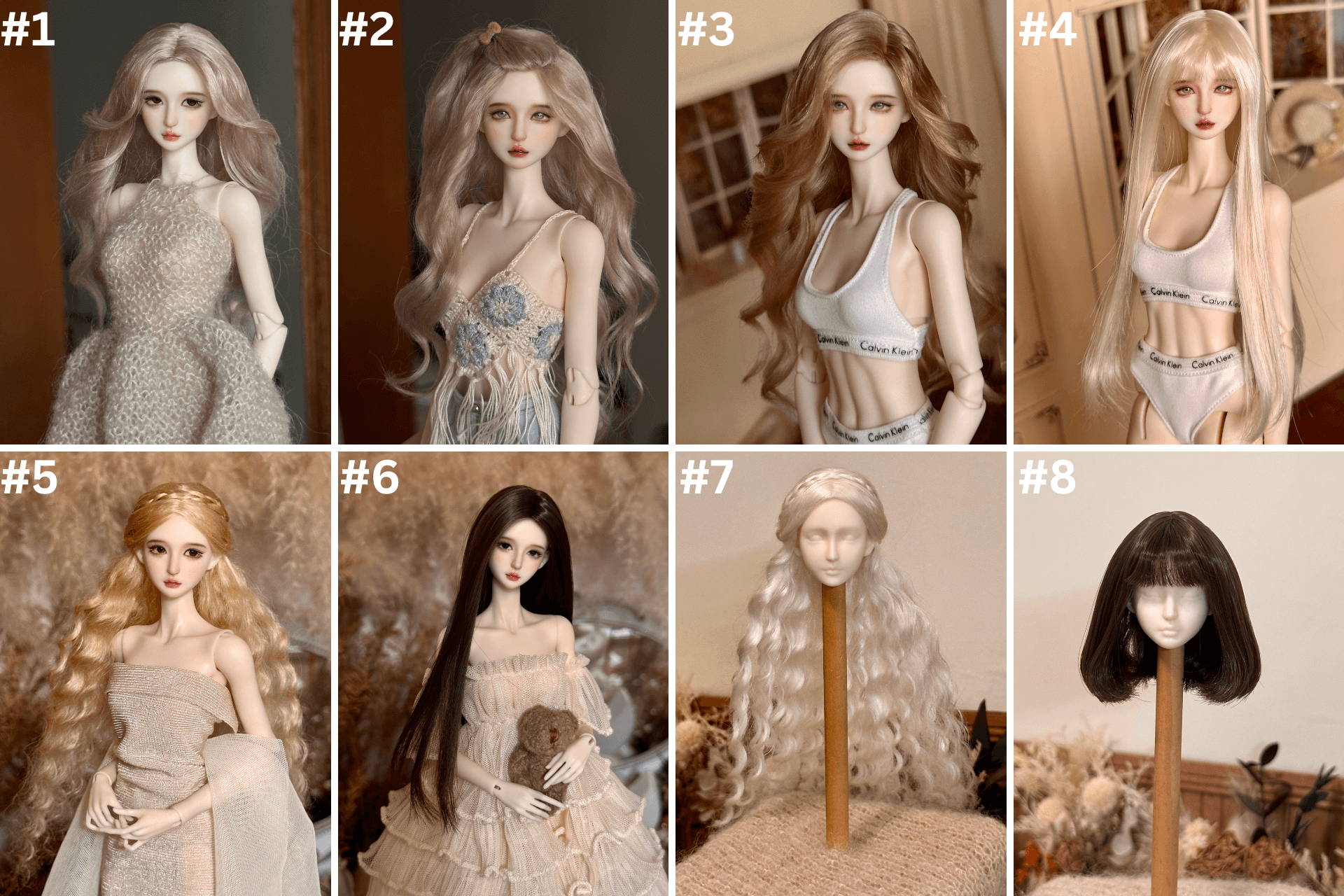 bjd wigs