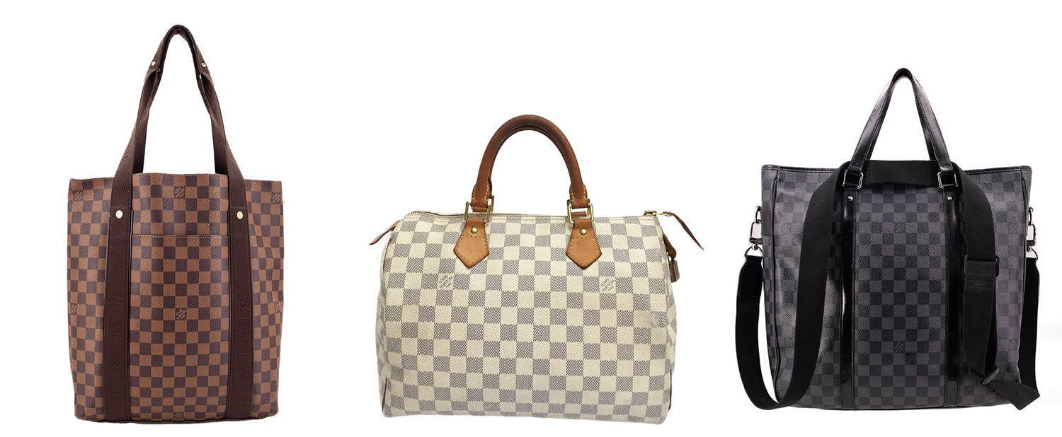 lv checkered purse