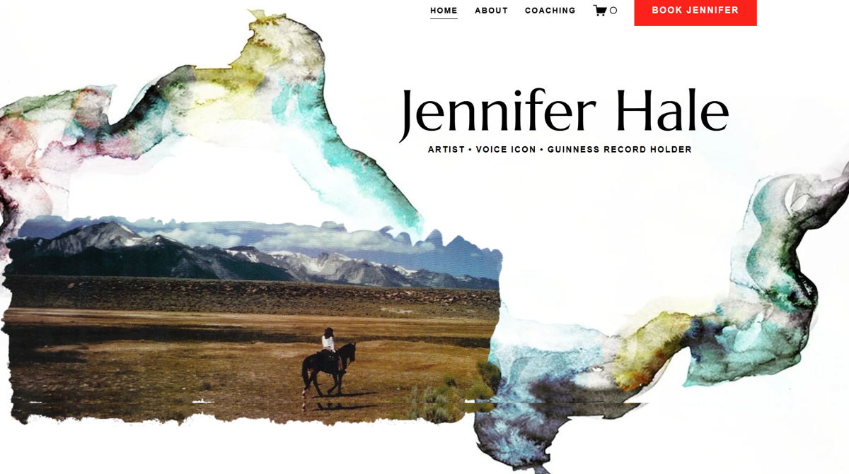 Screenshot of Jennifer Hale, from the voice actor portfolios collection.