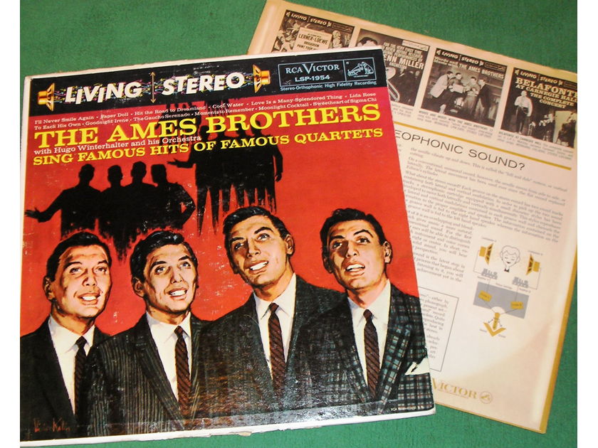 AMES BROTHERS - - SING FAMOUS HITS * RCA BLACK DOG LSP-1954 * 9/10