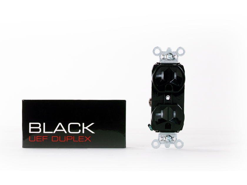 Synergistic Research BLACK UEF Duplex wall outlet - NEW - using Graphene and UEF coating