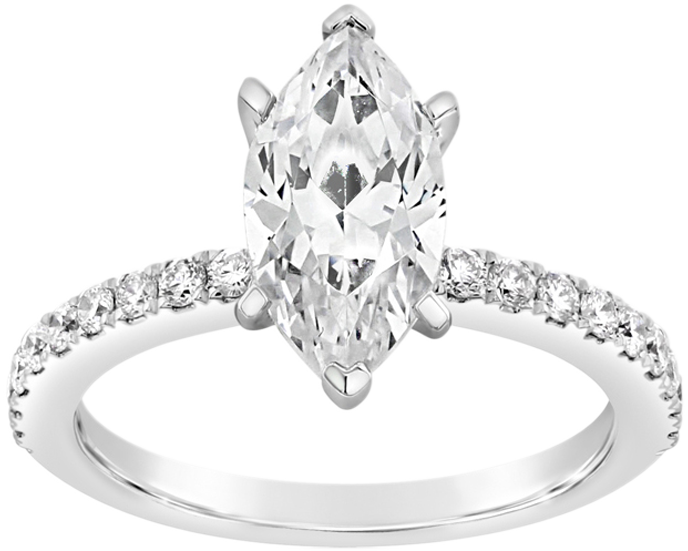 Classic Marquise Diamond Engagement Ring