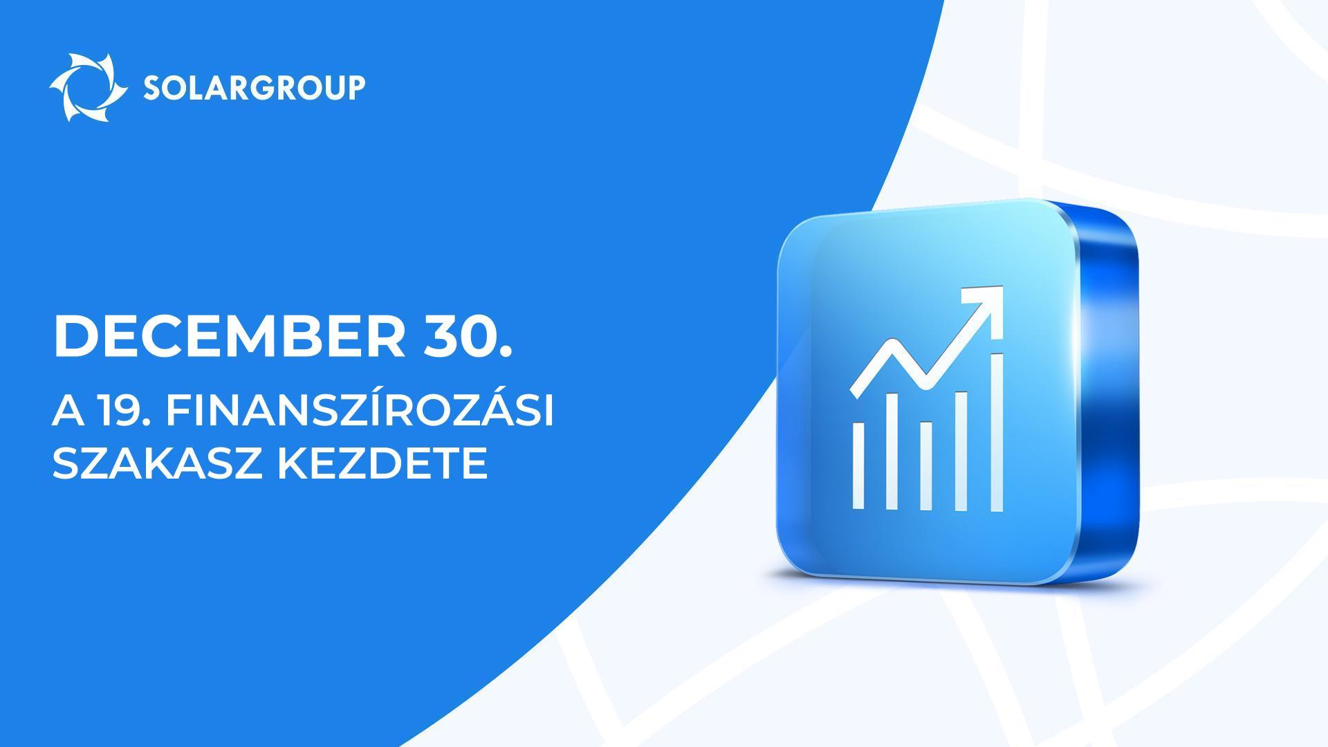 December 30-án a „Duyunov Motorok" projekt a finanszírozás 19. szakaszába lép!