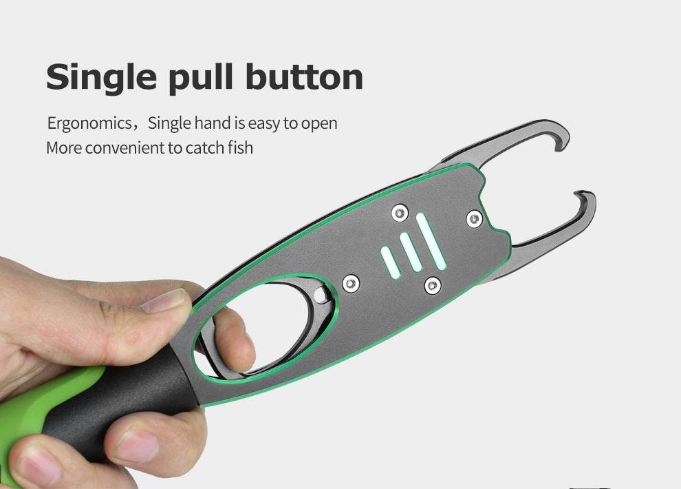 One button. Fish released.