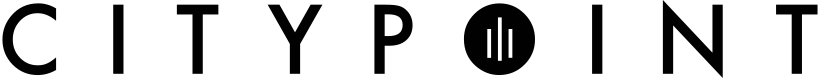 The image displays the word CITYPOINT in all uppercase, bold, black letters with a tall, condensed font against a transparent background.