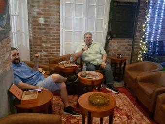 Small indoor lounge