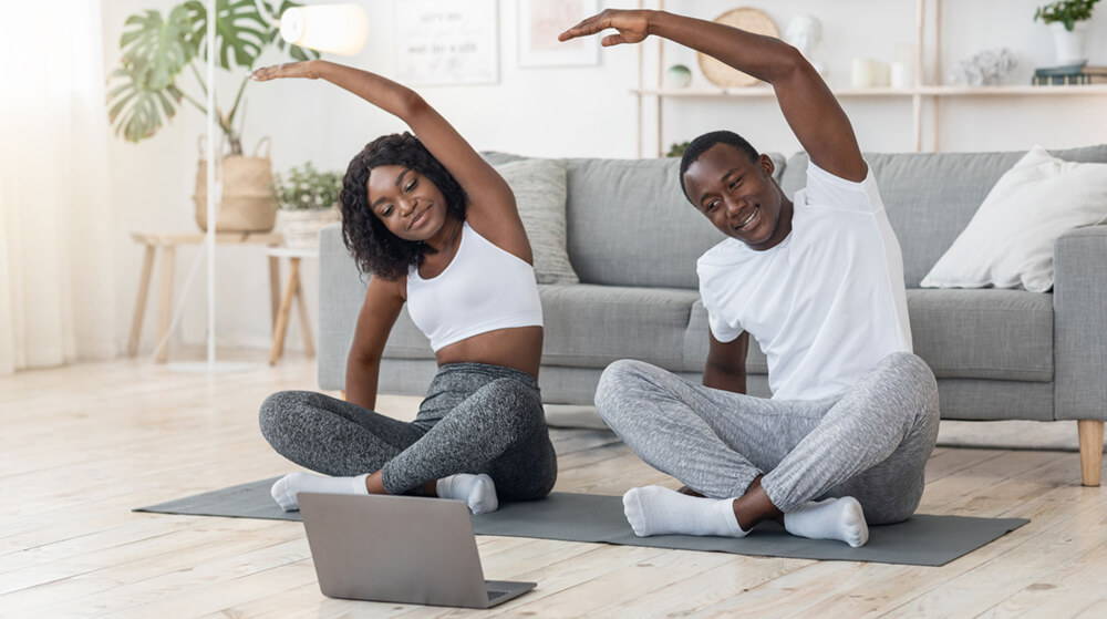 Couple doing Excerice