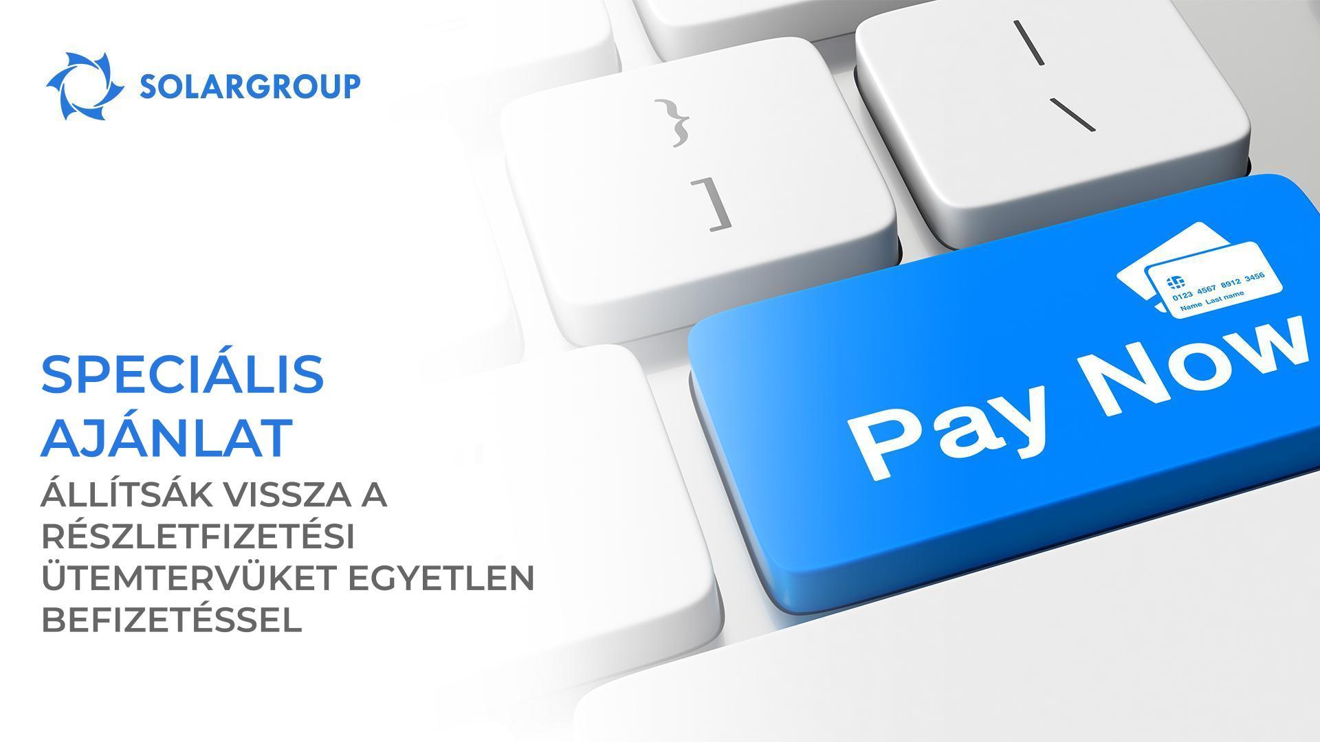 A részletfizetési ütemterv visszaállítása egyetlen befizetéssel: egy speciális ajánlat