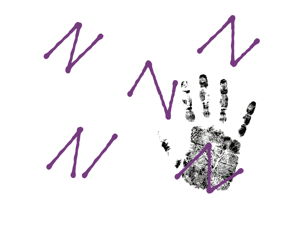 Schema of a sampling on a contaminated surface for nomad testers