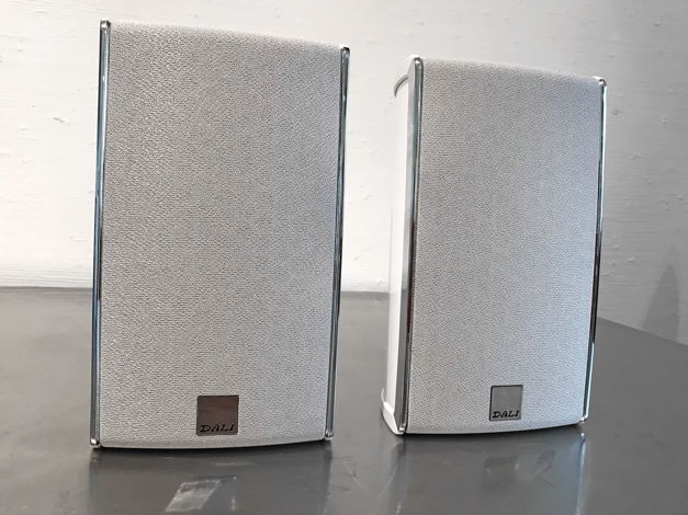 DALI Fazon Mikro White Lacquer Aluminum Cabinet Speakers