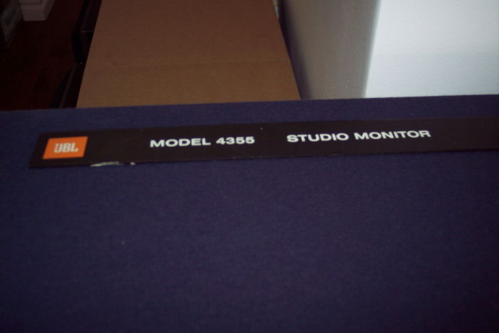 JBL 4355 Studio Monitors Blue Face original Cabinets Ex...