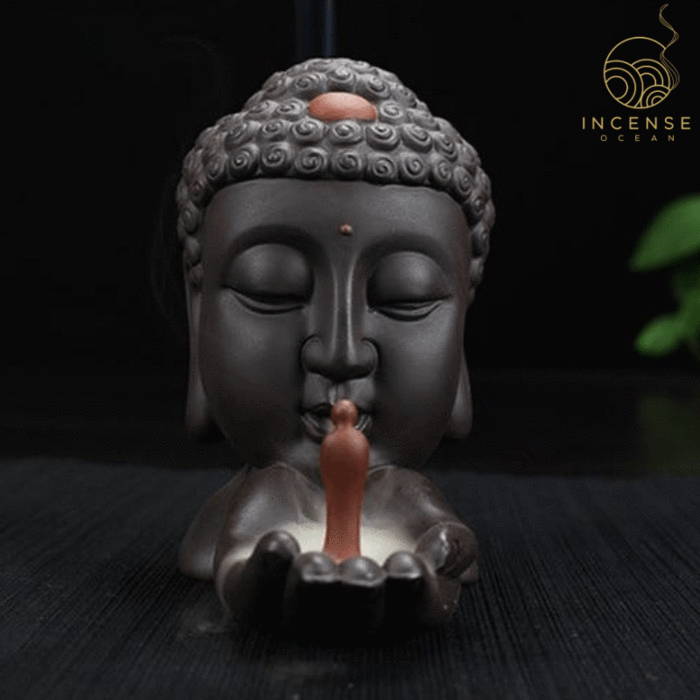 Ceramic Buddha Backflow Incense Burner