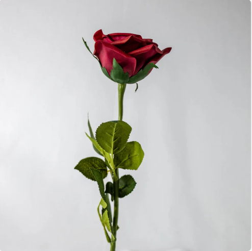 Red Natural Real Touch Rose - Realistic Artificial Flowers - Image 4