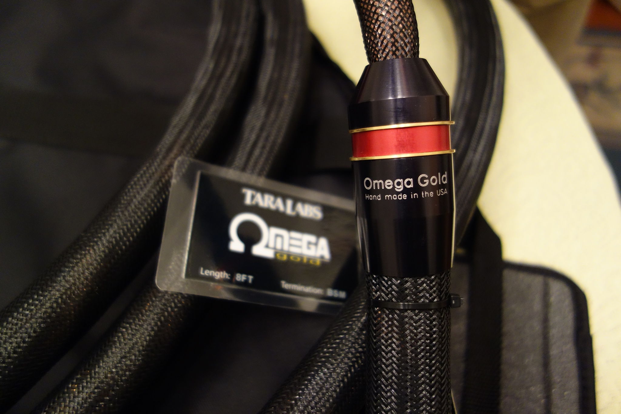 Tara Labs Extreme Series Omega Gold 8ft Speaker Cables 3