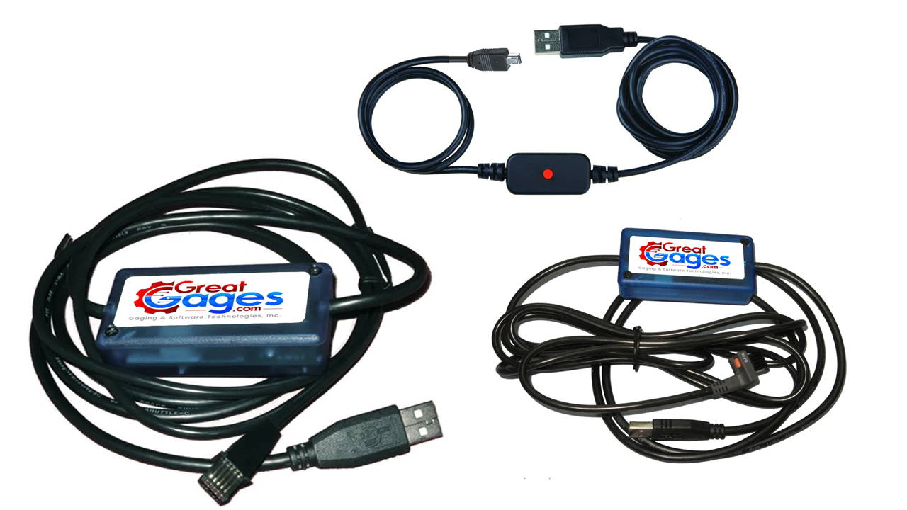 Gage to USB Cables at GreatGages.com