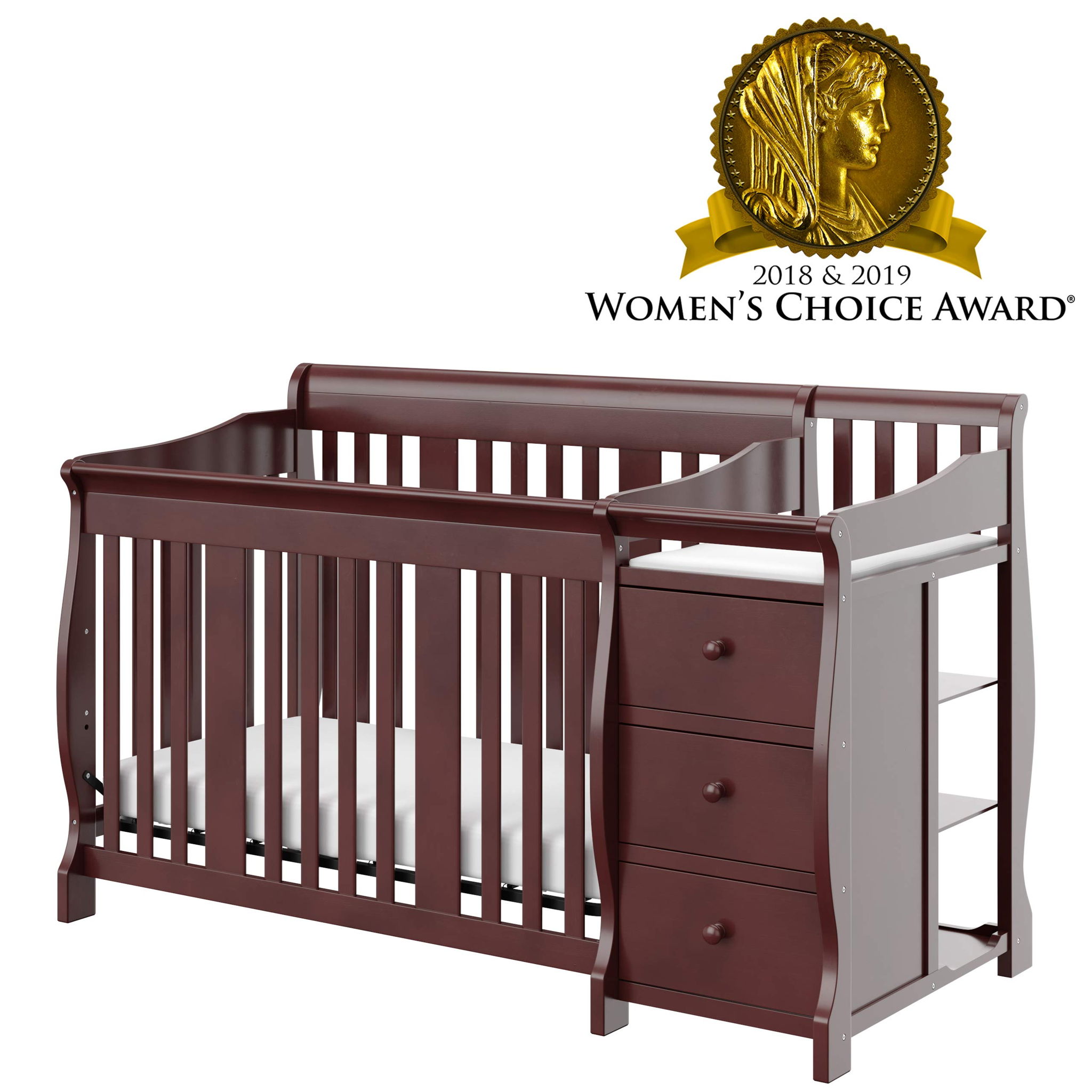 Storkcraft Portofino 4-in-1 Convertible Crib and Changer 04586-479 vs ...