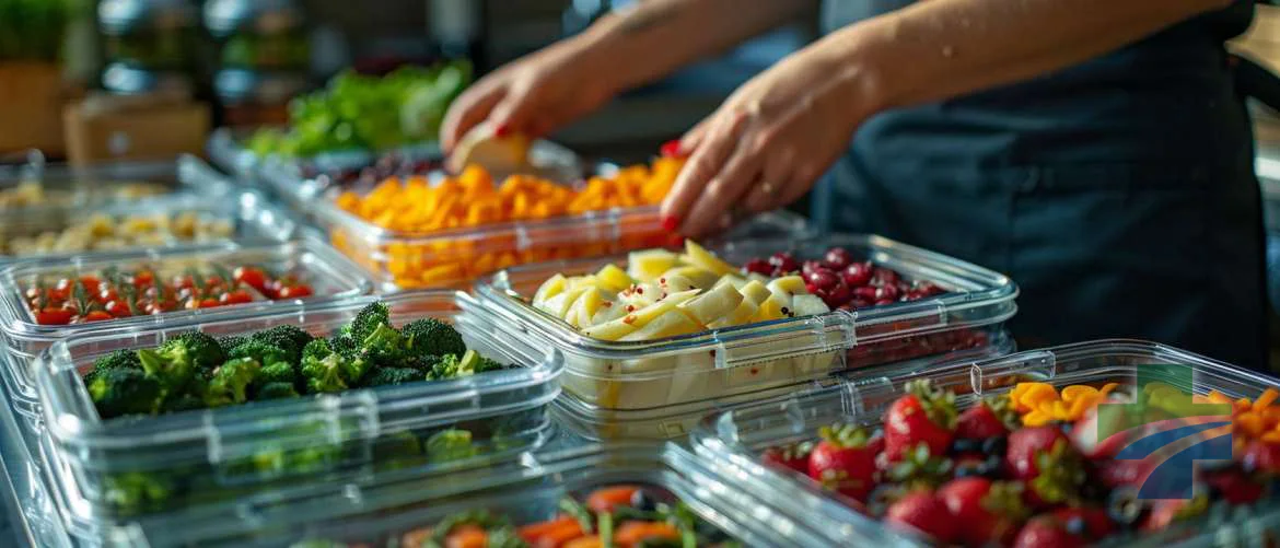 A nurse preparing nutritious meal prep for the week ahead.