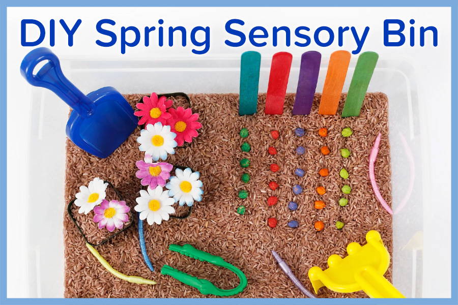 DIY Spring Sensory Bin ideas