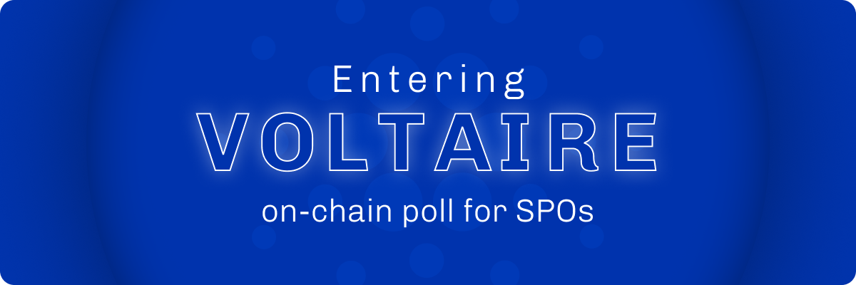 Entering Voltaire - on-chain poll for SPOs