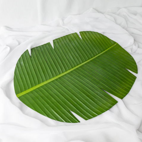 Banana Leaf Placemat (6 Pack) - Realistic Artificial Flowers and Greenery