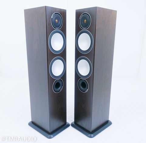 Monitor Audio Silver 6 Floorstanding Speakers Walnut Pa...