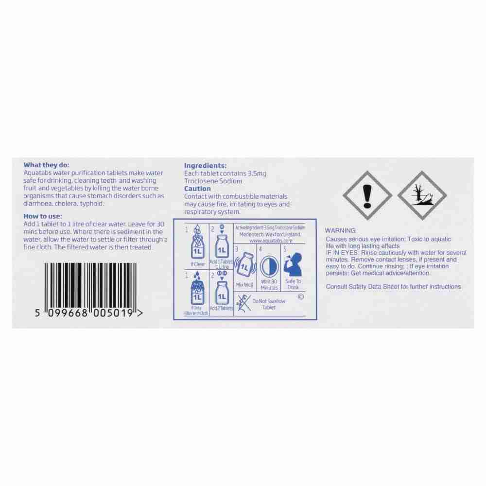Aquatabs Water Purification Tablets 50 Tablets - Image 4