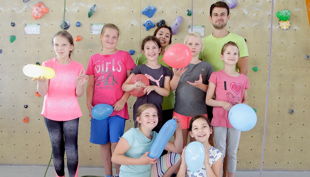 kletterhalle bergwerk geburtstagsfoto