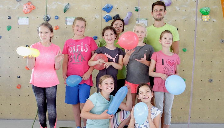 kletterhalle bergwerk geburtstagsfoto