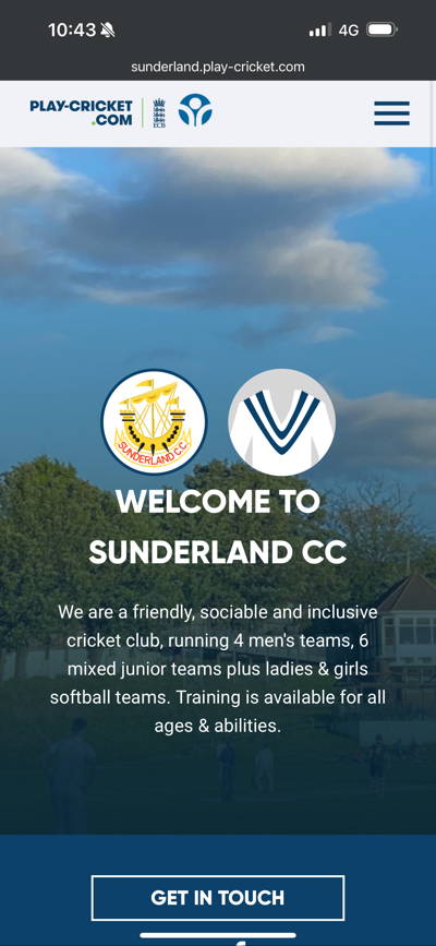 Sunderland Cricket Club Cricket Club Logo