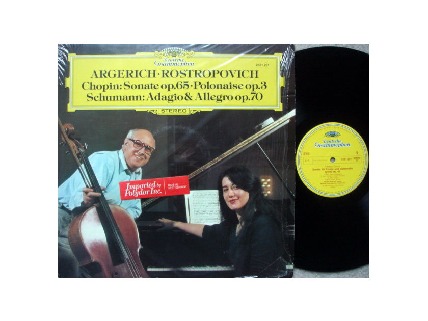 DG / ROSTROPOVICH-ARGERICH, - Chopin Cello Sonata, NM!