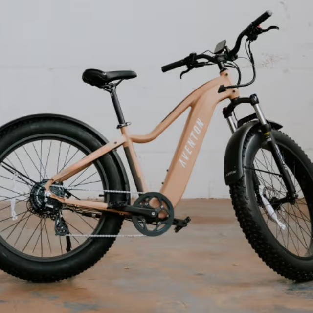 An Aventon mountain e-MTB
