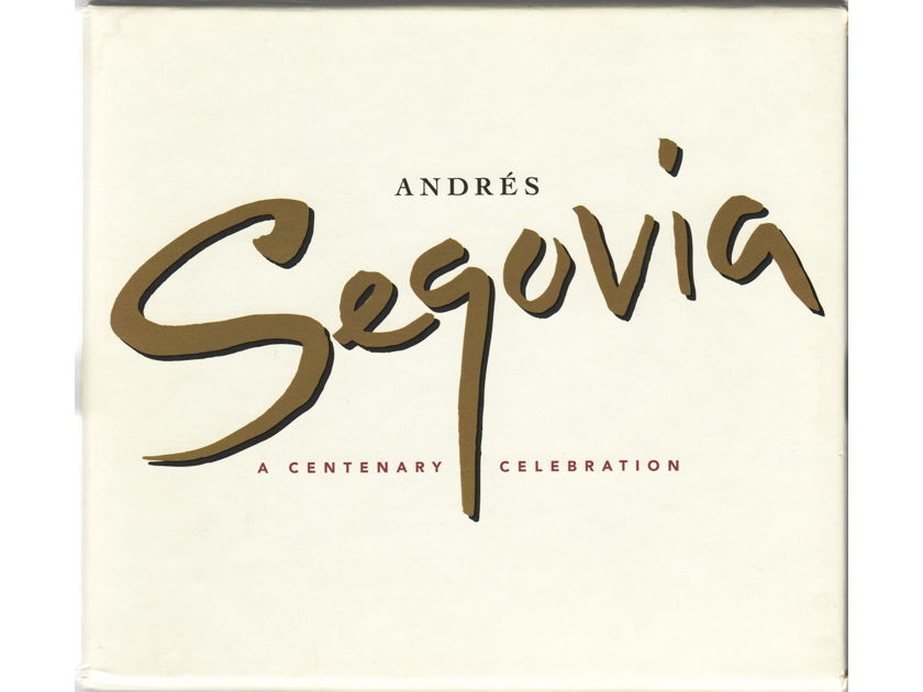 Andres Segovia -  A Centenary Celebration, 4 CD Box Set  w/78 page booklet, Mint