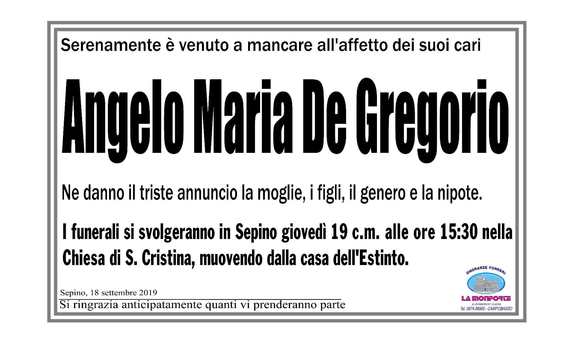 Angelo Maria De Gregorio