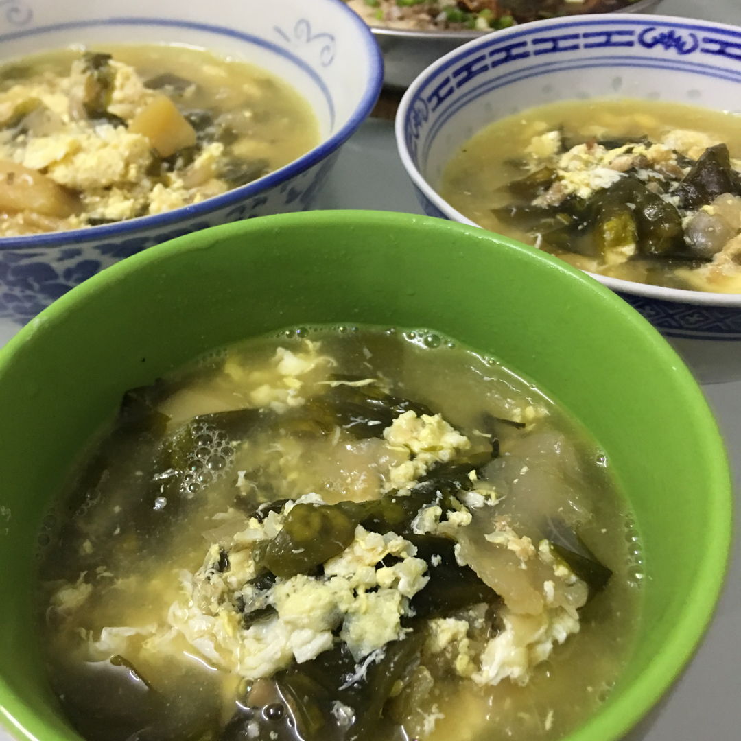 May 16th, 20 - egg soup with wakame.