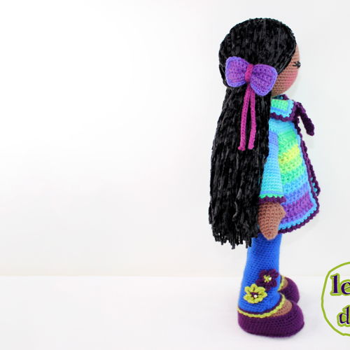 Lily Large Crochet Doll Pattern, 21"/53cm Tall, Amigurumi