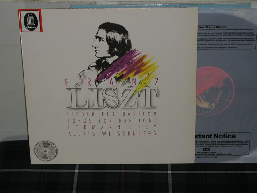 Prey/Weissenberg - Liszt German EMI/HMV LP  ed 0736