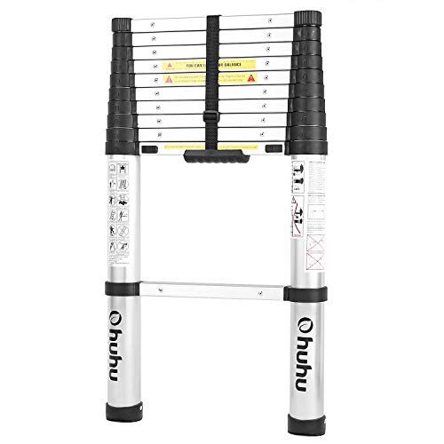 Werner Reach Fiberglass Podium Ladder vs Ohuhu Telescoping Ladder Slant