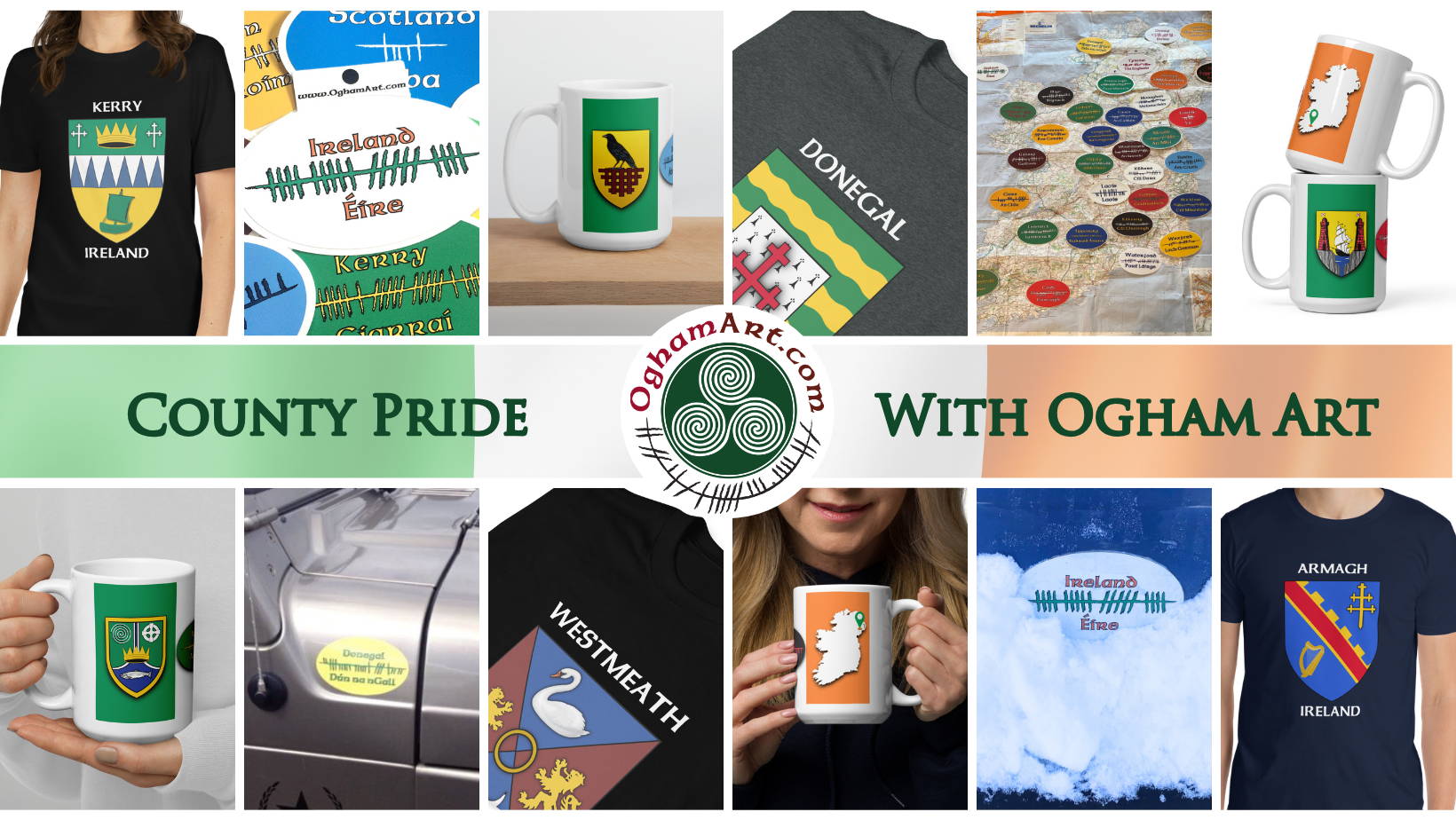 The Ogham Alphabet in Unique Presentations